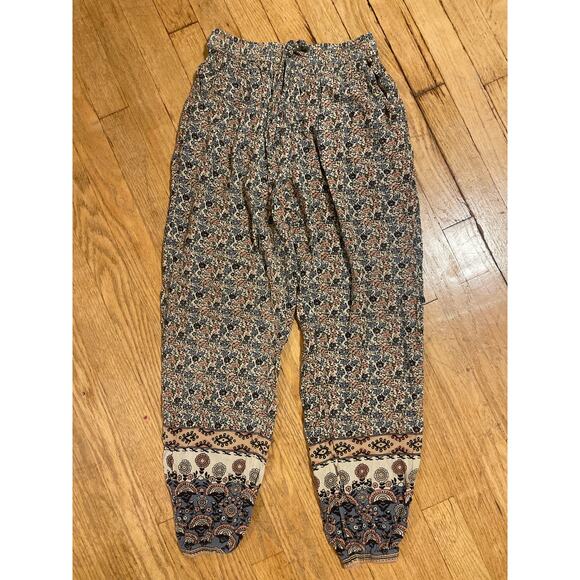 Natural Life BOHO Flowy Jogger Pants Womens Size XS - Picture 1 of 6